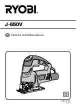 Preview for 1 page of Ryobi J-650V Owner'S Operating Manual