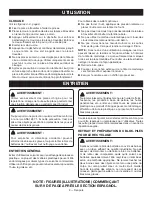 Предварительный просмотр 15 страницы Ryobi JG001 Operator'S Manual