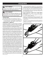 Предварительный просмотр 11 страницы Ryobi JM82 (French) Manuel D'Utilisation