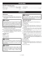 Preview for 6 page of Ryobi JS481L Operator'S Manual