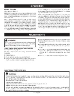 Preview for 9 page of Ryobi JS481L Operator'S Manual