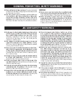 Preview for 3 page of Ryobi JS651L Operator'S Manual