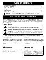 Preview for 2 page of Ryobi JSO48 Operator'S Manual