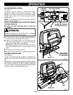 Предварительный просмотр 10 страницы Ryobi JSO48 Operator'S Manual