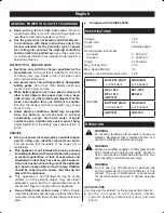 Preview for 6 page of Ryobi LCD1802 Owner'S Operating Manual