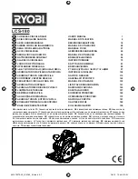 Ryobi LCS-180 User Manual предпросмотр