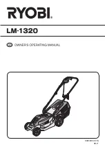 Ryobi LM-1320 Owner'S Operating Manual preview