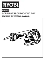 Предварительный просмотр 1 страницы Ryobi LRS-180 Owner'S Operating Manual