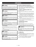 Предварительный просмотр 7 страницы Ryobi MC100L Operator'S Manual