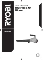 Ryobi OBL1800BL Original Instructions Manual предпросмотр