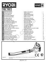 Preview for 2 page of Ryobi OBL1802 User Manual