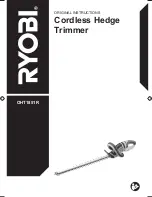 Ryobi OHT1851R Instruction Manual preview
