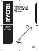 Предварительный просмотр 1 страницы Ryobi OLT1830 Original Instructions Manual