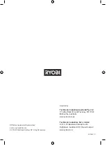 Preview for 12 page of Ryobi ONE+ 6 Original Instructions Manual