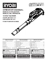 Preview for 1 page of Ryobi ONE+ P2109VNM Operator'S Manual