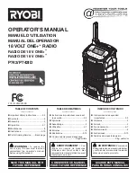 Preview for 1 page of Ryobi ONE+ P742ID Operator'S Manual