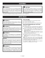 Preview for 6 page of Ryobi ONE+ PAD01 Operator'S Manual