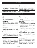 Preview for 18 page of Ryobi ONE+ PAD01 Operator'S Manual