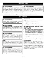 Предварительный просмотр 11 страницы Ryobi ONE+ PCL600 Operator'S Manual