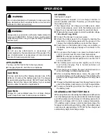 Preview for 6 page of Ryobi OP140 Operator'S Manual