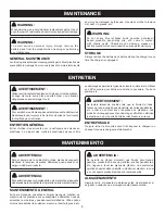 Preview for 22 page of Ryobi OP40204 Operator'S Manual