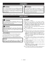 Preview for 4 page of Ryobi OP403 Operator'S Manual