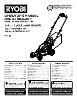 Ryobi P1108 Operator'S Manual preview