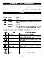 Предварительный просмотр 8 страницы Ryobi P1108 Operator'S Manual