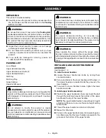 Предварительный просмотр 10 страницы Ryobi P1108 Operator'S Manual