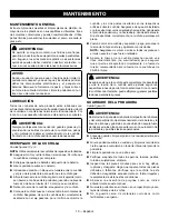 Preview for 34 page of Ryobi P1108 Operator'S Manual