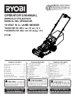 Preview for 1 page of Ryobi P1109 Operator'S Manual