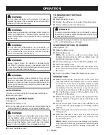 Preview for 12 page of Ryobi P1109 Operator'S Manual