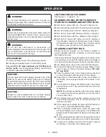 Preview for 6 page of Ryobi P114 Operator'S Manual