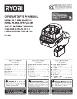Ryobi P118B Operator'S Manual preview