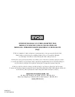 Preview for 14 page of Ryobi P118B Operator'S Manual