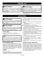 Preview for 8 page of Ryobi P119 Operator'S Manual