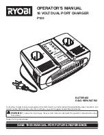 Ryobi P120 Operator'S Manual preview