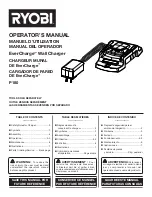 Preview for 1 page of Ryobi P180 Operator'S Manual