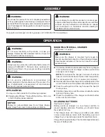 Preview for 4 page of Ryobi P180 Operator'S Manual