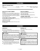 Preview for 9 page of Ryobi P20015 Operator'S Manual