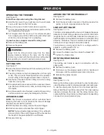 Предварительный просмотр 11 страницы Ryobi P2006A Operator'S Manual