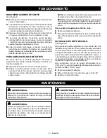 Preview for 30 page of Ryobi P2009 Operator'S Manual