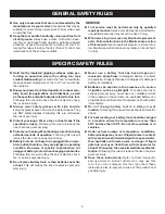 Preview for 4 page of Ryobi P206 Operator'S Manual