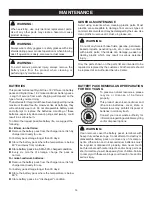 Preview for 14 page of Ryobi P206 Operator'S Manual