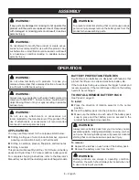 Preview for 8 page of Ryobi P208B Operator'S Manual