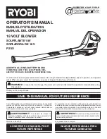 Предварительный просмотр 1 страницы Ryobi P2101 Operator'S Manual