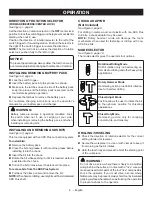 Preview for 6 page of Ryobi P222 Operator'S Manual