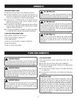 Предварительный просмотр 9 страницы Ryobi P230 (Spanish) Manual Del Operador