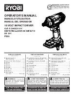 Ryobi P235 Operator'S Manual предпросмотр