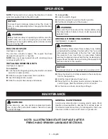 Preview for 6 page of Ryobi P235 Operator'S Manual